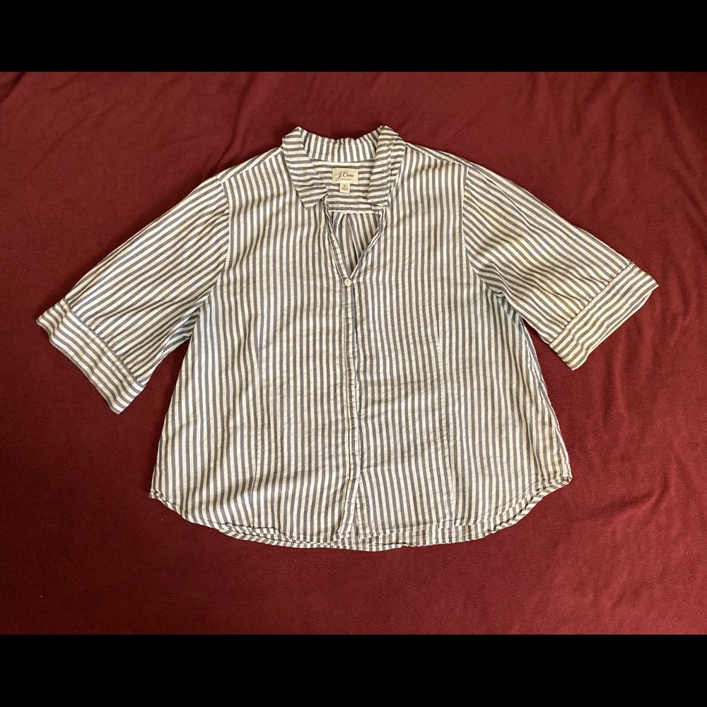 J. Crew Striped Button down